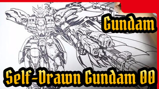 Gundam|Foreign painters hand-painted super fine flying Gundam 00!_4