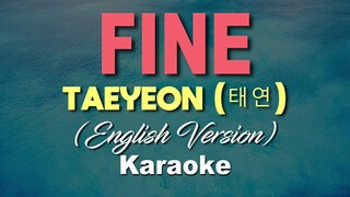 Taeyeon (태연) - FINE - Ysabelle  (KARAOKE VERSION)