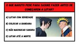 QUIZ DE NARUTO | NARUTO VS SASUKE | LUTA NO HOSPITAL | NARUTO CLÁSSICO