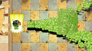 PvZ 2 Challenge - 50 Plants Level 1 Power Up vs. Pharaoh Zombie Level 20