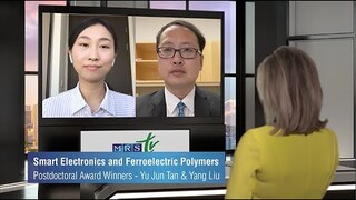 MRS Postdoctoral Award Winners Yu Jun Tan and Yang Liu