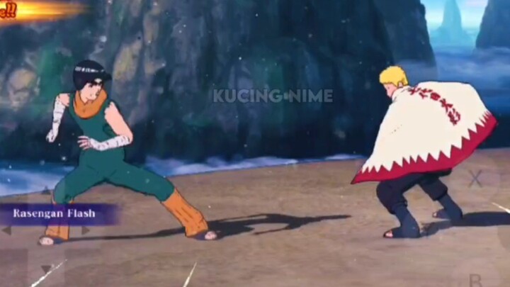 Naruto Hokage VS Rock Lee bertarung serius😱