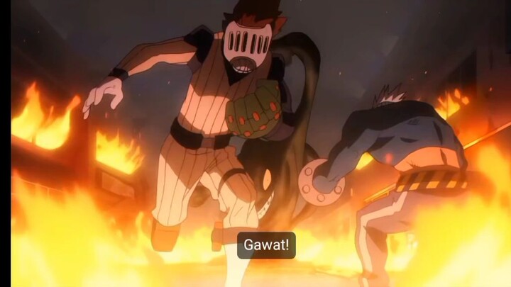 fire at Times help kacchan my hero academia