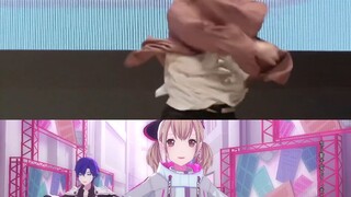 Comparison between CINEMA's motion capture staff's live performance and game performance
