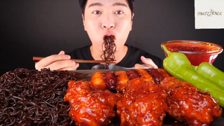Mukbang xiên Tokbokki p2 #anngon