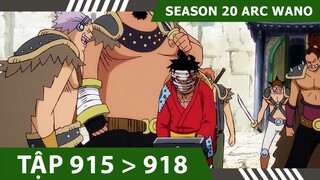 Review One Piece [#SS20] - P6  ARC WANO 💀  Tóm tắt Đảo Hải Tặc Tập 915,916,917,918