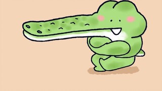 [Little Spear Zoo] The little crocodile has gradually grown up and can help the family with work.