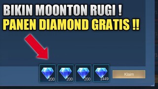 PLAYER GRATISAN MASUK !! BIKIN MOONTON RUGI ! PANEN RIBUAN DIAMOND GRATIS PAKE APLIKASI INI