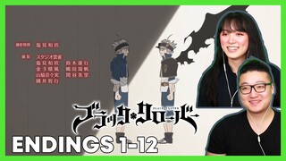 Black Clover Endings 1-12 Couples Blind Reaction