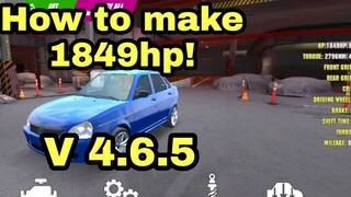 How to make 1849hp || Car Parking Multiplayer || V 4.6.6 ||