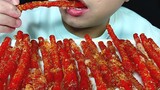 [Food][ASMR]Eating Sounds of Frozen Spicy Gluten
