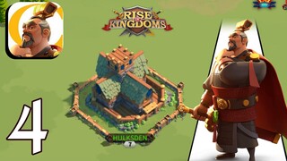 Rise of kingdoms getting lots of power + city hall upgrades & speed UPS part 4 Gameplay Android iOS
