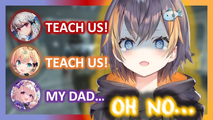 Petra teaches the girls foul language in Cantonese but is scared of Enna's dad