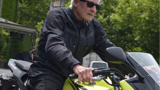 The moment he put on the black jacket and hopped onto the motorcycle, my friends and I screamed righ