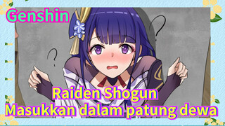 Raiden Shogun Masukkan dalam patung dewa