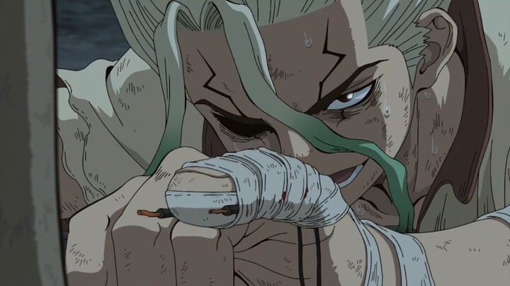 The man stretched out his little finger, and a strong electric current appeared the moment it touche