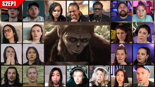 Attack on Titan Season 2 Episode 1 Reaction Mashup | 進撃の巨人