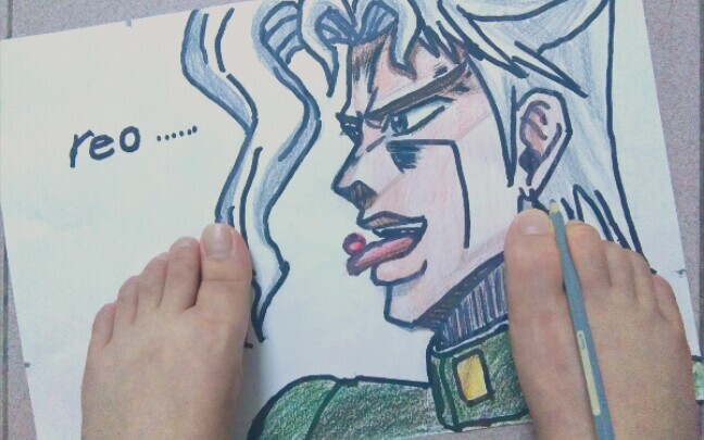 【JOJO】การเพ้นท์เท้าแบบฮาร์ดคอร์ด้วยดอกไม้สีขาว rerorero! ! ? ?