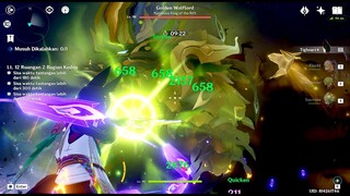 TIGHNARI VS GOLDEN WOLFLORD WITHOUT GEO CHARACTER | SPIRAL ABYSS 3.3 FLOOR 12-2