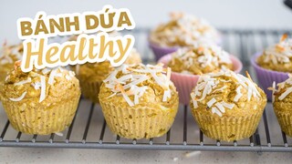 BÁNH DỨA HEALTHY KHÔNG ĐƯỜNG, KHÔNG TRỨNG, KHÔNG BỘT MÌ, DẦU ĂN