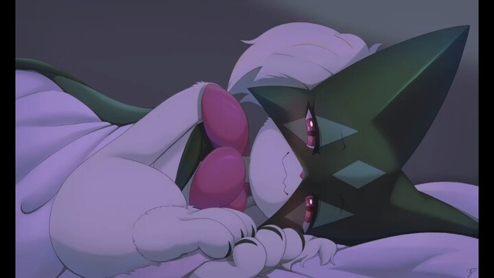Masked cat lulls you to sleep