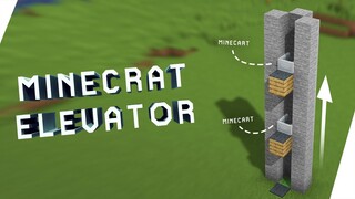 Cara Membuat Minecart Elevator (NO REDSTONE) - Minecraft Tutorial Indonesia