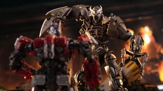 【Stop Motion Animation】Bumblebee Terminator! Scourge VS Optimus Prime Bumblebee YOLOPARK AMK