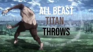 All Beast Titan Throwing Moments I Attack On Titan