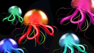 HOW TO DRAW JELLY FISH🪼🪼🪼