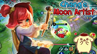 CHANG'E SANRIO SKIN GAMEPLAY😍| MOON ARTIST🌙🎨🖌️