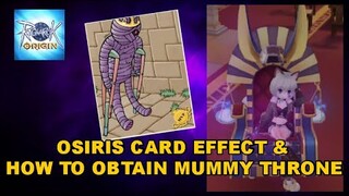 Osiris Card Effect & Mummy Throne Mount - Ragnarok Origin