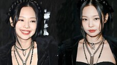 JENNIE抵达香奈儿秀场