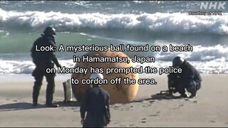 ⚠️Look: A mysterious ball found on a beach in Hamamatsu, Japan