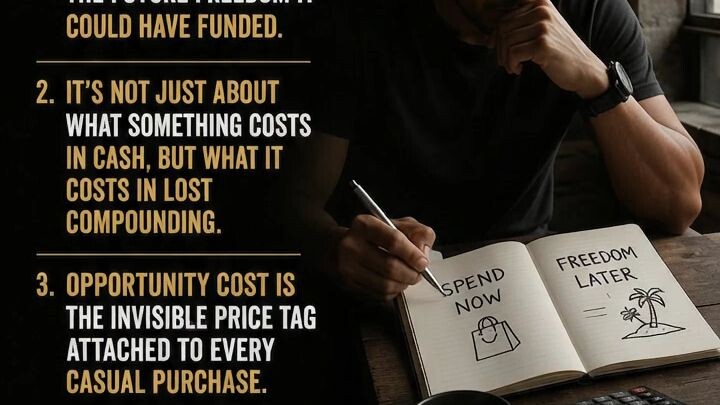 "The cost you don't see today, defines the life you can't afford tomorrow." #moneydiscipline