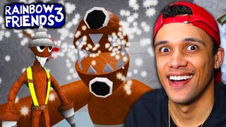 O Rainbow Friends ATUALIZOU? NOVO MONSTRO MARROM APARECEU na CAVERNA!
