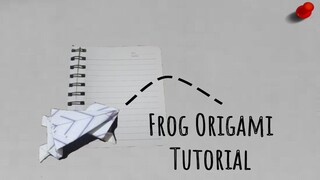 Paper Frog Origami Tutorial