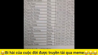 Bi hài của cuộc đời được truyền tải qua meme