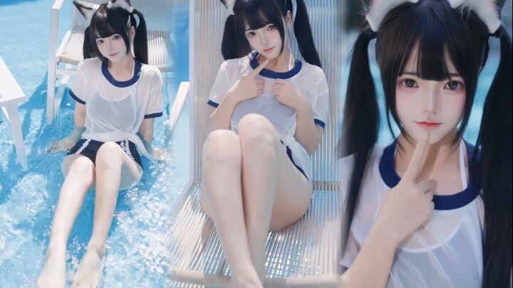 Vất vả quá rồi～ Tự thưởng cho mình một em Hồ Đào mặc đồ bơi nhé!