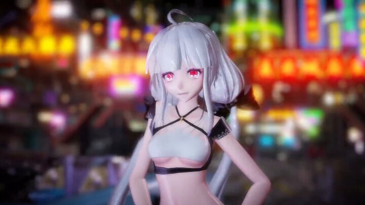 【MMD】Weak sound-Neon Night Market-How can a weak sound be so tempting at night