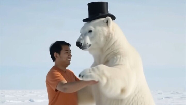 Dansa dengan beruang putih