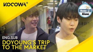 Doyoung Shyly Interacts With Different Vendors At The Market 🤭 | Home Alone EP550 | KOCOWA+