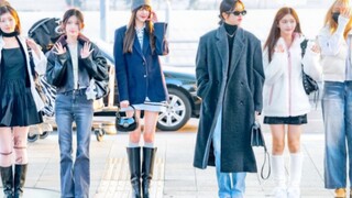 السيدة فو! [IVE] 240130 في المطار الدولي لليابان بلباس غير رسمي! جميع العضوات طويلات القامة!