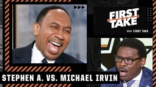 Stephen A. laughs throughout Michael Irvin's argument on the Cowboys 🤣 | First Take