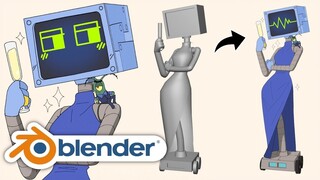 将《海绵宝宝》中的凯伦用Blender实现逼真化 - 全流程解析