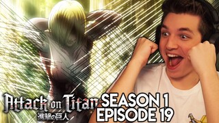 FEMALE TITAN CAPTURED! | Attack on Titan REACTION Episode 19