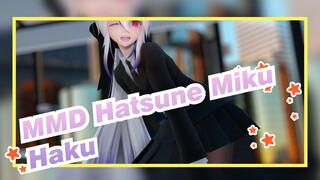 [MMD Hatsune Miku](seksi)Haku: Bos~ Kau sangat mencintaiku♥-PaiApel