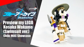 Preview my LEGO Blue Archive Wakamo (Swimsuit ver.) Chibi | Somchai Ud