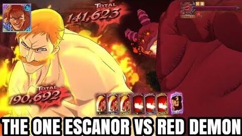 The One Escanor SOLO Red Demon - Seven Deadly Sins: Grand Cross