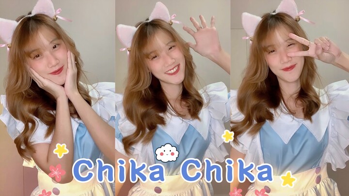 Chika Chika Dance-theme maid💙🤍 แม่บ้านมือโปร😝😆😘