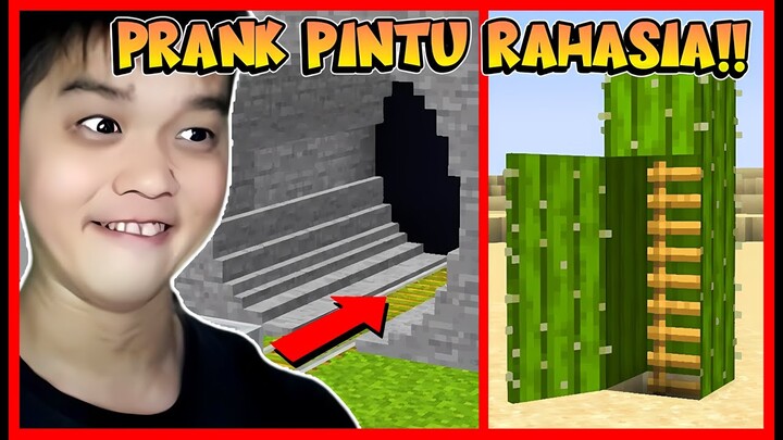 PRANK MOMON LAGI GUYS !! KALI PAKAI PINTU RAHASIA !! Feat @sapipurba Minecraft